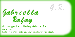 gabriella rafay business card